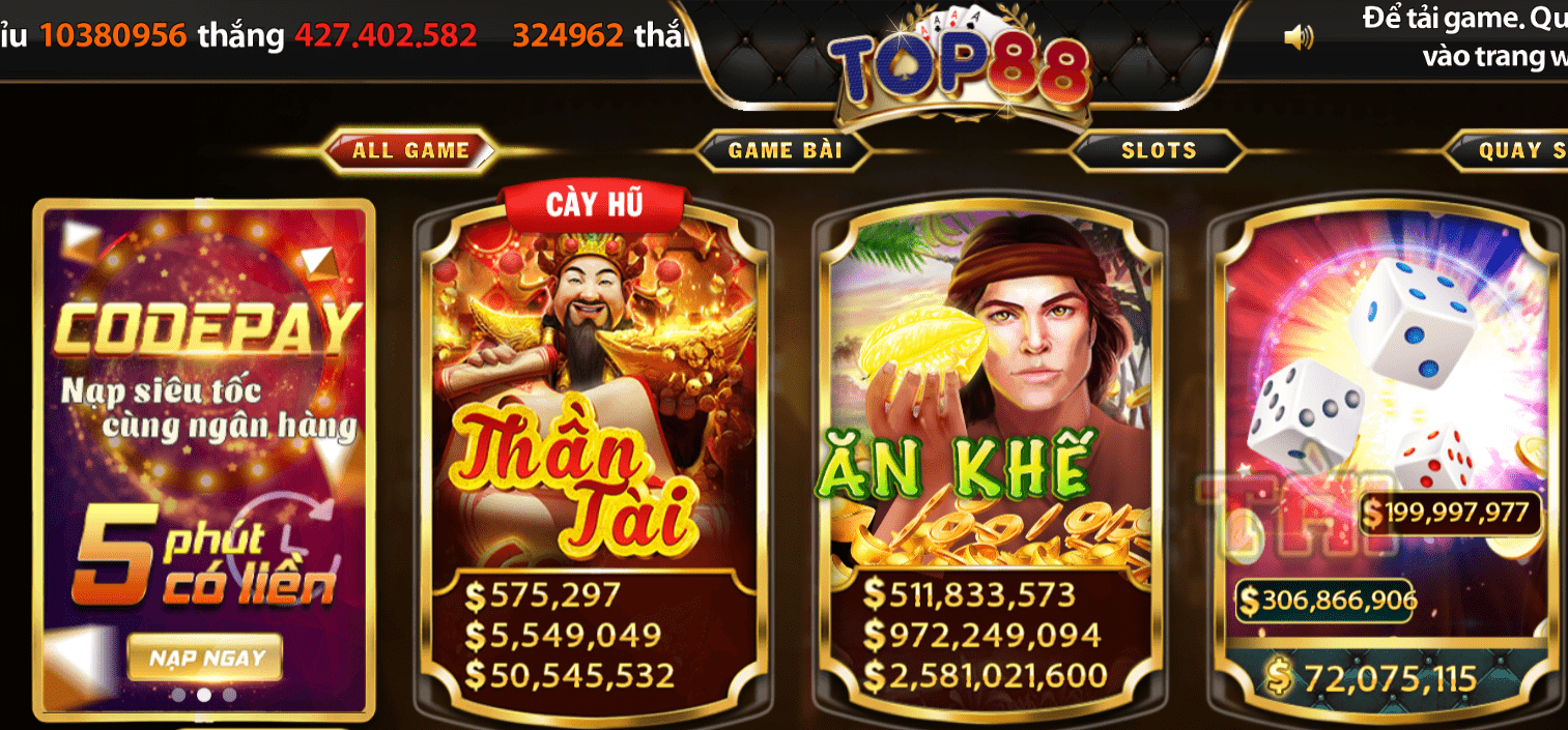 Kho game chơi đồ sộ