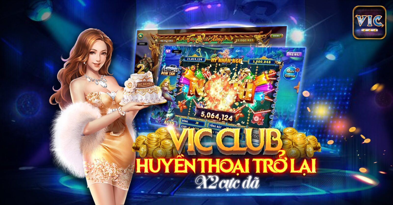 Vic club người chơi  được trải nghiệm và tận hưởng không gian game