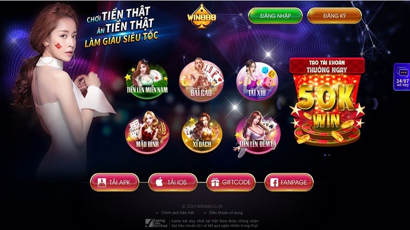 Những game đang hiện có tại win888 club