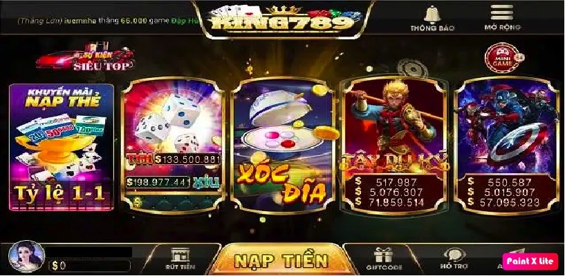 Hệ thống kho game của king789 vin