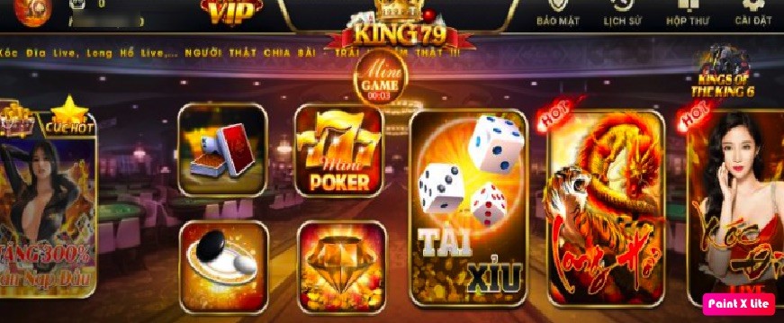 Cổng game King79 live đa dạng với các trò hấp dẫn