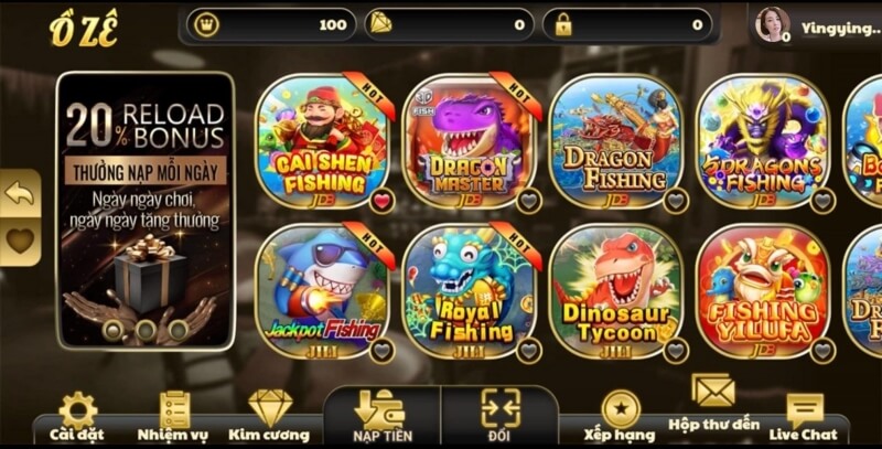 Cổng game chú trọng thiết kế giao diện cực kỳ bắt mắt