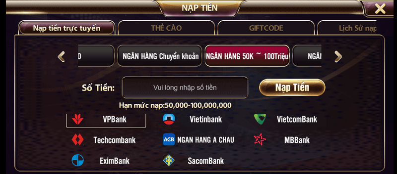 Nạp tiền an toàn để thỏa sức trải nghiệm game