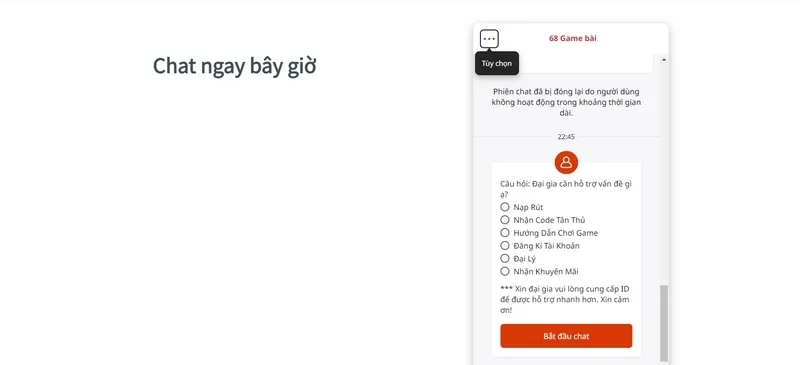 Hệ thống CSKH sẵn sàng giải đáp mọi vấn đề người chơi gặp phải