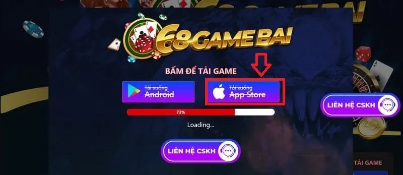 Hướng dẫn cách tải app 68 game bài trên nền tảng iOS