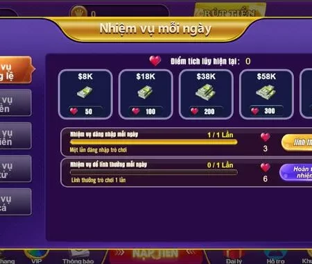 Nhiệm vụ mỗi ngày tại 68 game bài – Cơ hội lấy “vốn” miễn phí