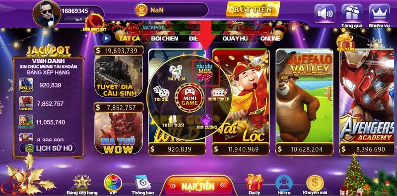 Chơi tài xỉu mini md5 68 game bài xả stress kiếm tiền siêu nhanh