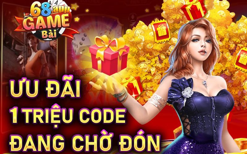 uu dai toi 1 trieu code trong livestream cua 68gamebai