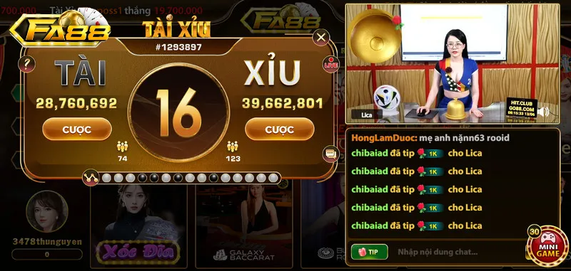 Live casino đỉnh cao tại fa88